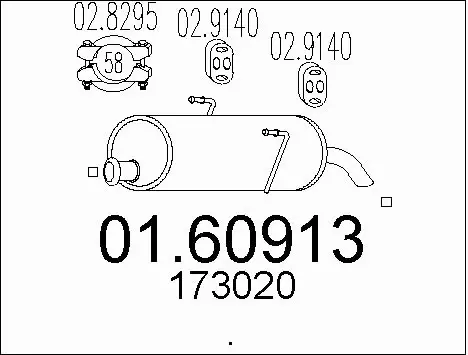 Rear Muffler (01.60913)