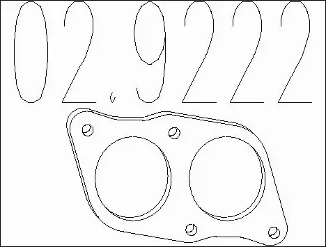 Gasket, exhaust pipe (02.9222)