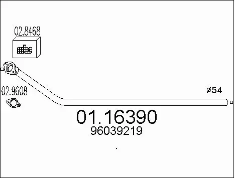 Exhaust Pipe (01.16390)