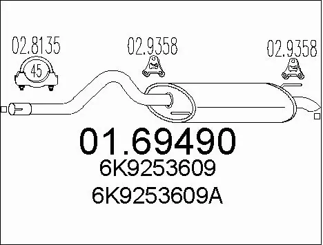Rear Muffler (01.69490)