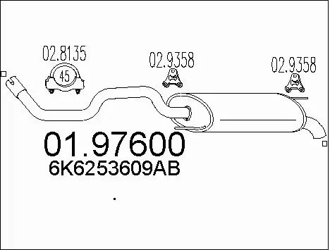 Rear Muffler (01.97600)