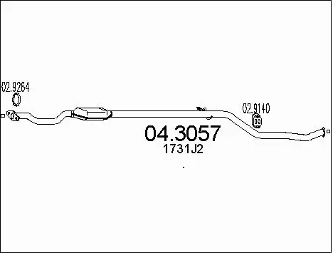 Catalytic Converter (04.3057)