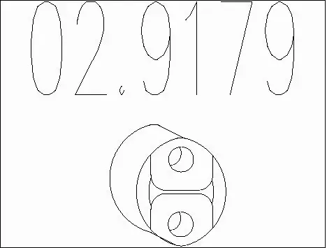 Rubber Buffer, muffler (02.9179)