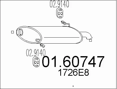 Rear Muffler (01.60747)