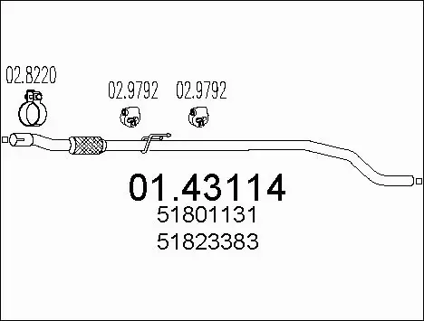 Exhaust Pipe (01.43114)