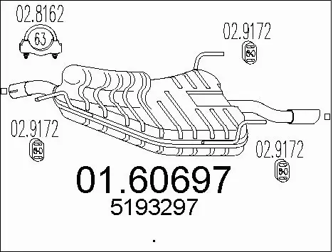 Rear Muffler (01.60697)