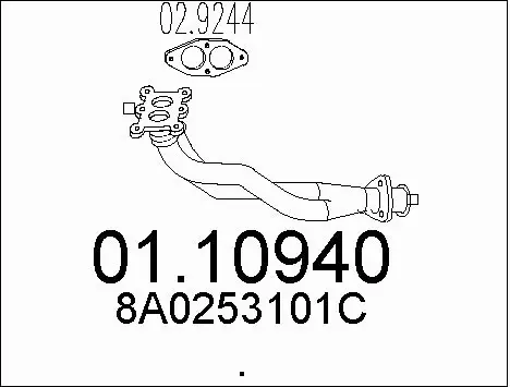 Exhaust Pipe (01.10940)