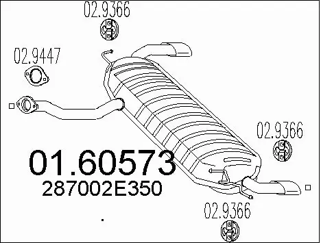 Rear Muffler (01.60573)