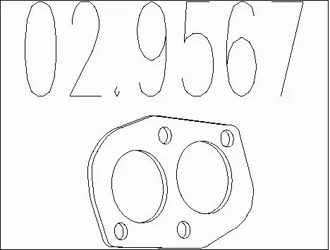 Gasket, exhaust pipe (02.9567)