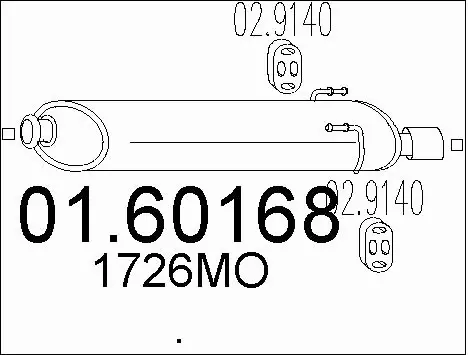 Rear Muffler (01.60168)