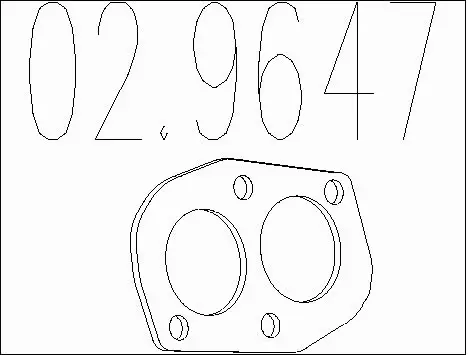 Gasket, exhaust pipe (02.9647)
