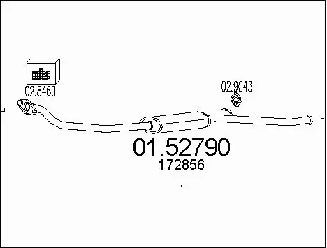 Centre Muffler (01.52790)