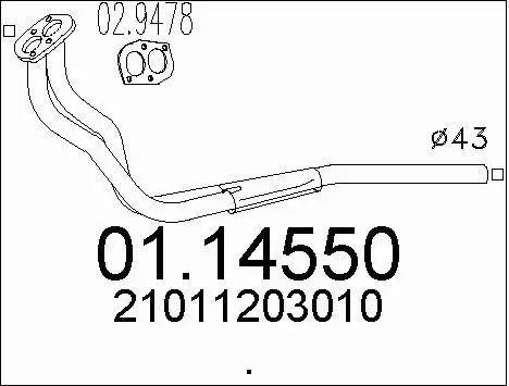 Exhaust Pipe (01.14550)