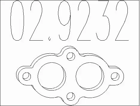 Gasket, exhaust pipe (02.9232)