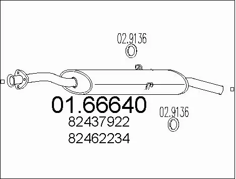 Rear Muffler (01.66640)