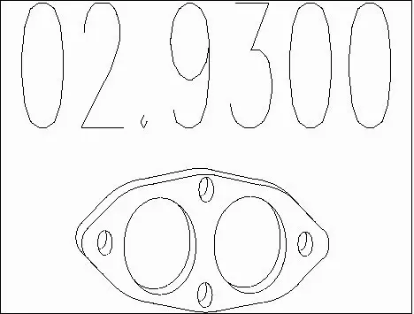 Gasket, exhaust pipe (02.9300)
