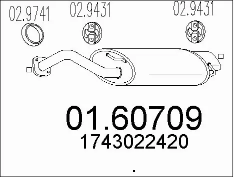 Rear Muffler (01.60709)