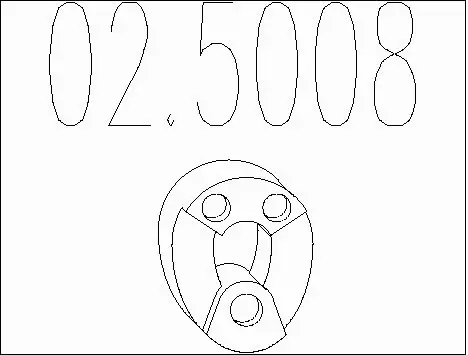 Rubber Buffer, muffler (02.5008)