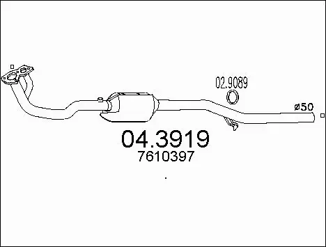 Catalytic Converter (04.3919)