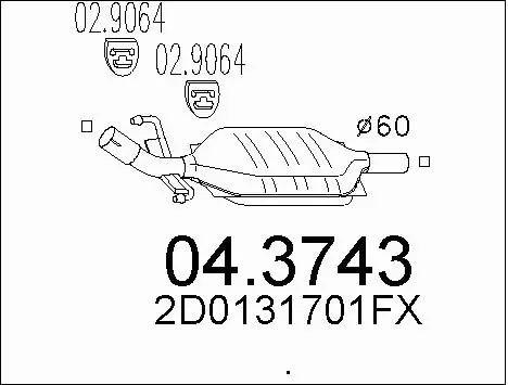 Catalytic Converter (04.3743)