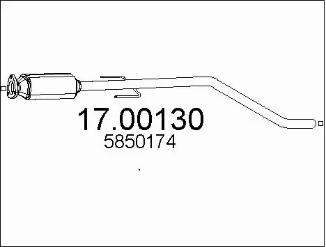 Soot/Particulate Filter, exhaust system (17.00130)
