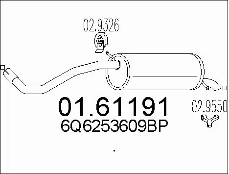 Rear Muffler (01.61191)