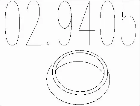 Seal Ring, exhaust pipe (02.9405)