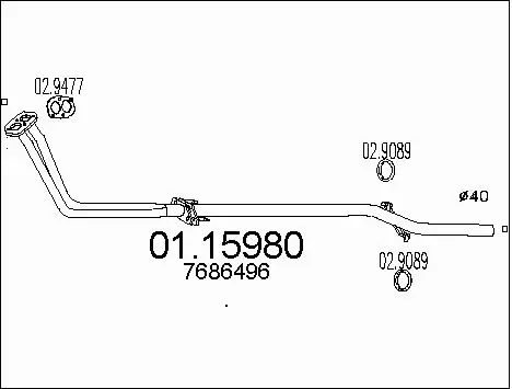 Exhaust Pipe (01.15980)