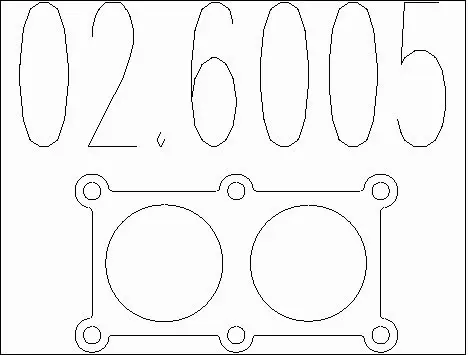 Gasket, exhaust pipe (02.6005)
