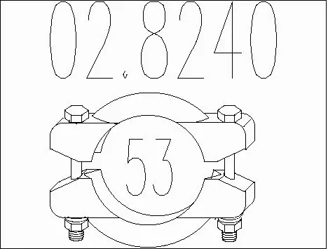 Pipe Connector, exhaust system (02.8240)