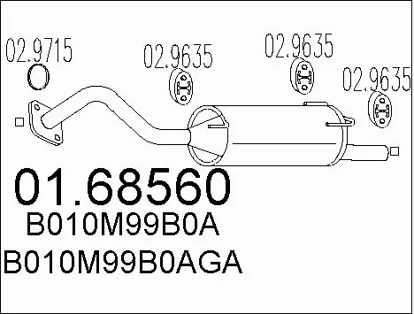 Rear Muffler (01.68560)