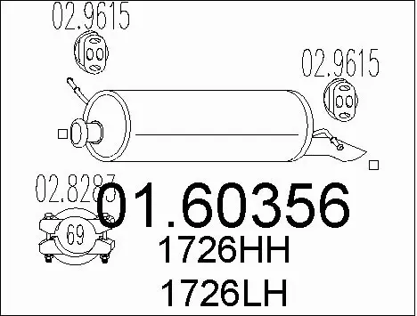 Rear Muffler (01.60356)