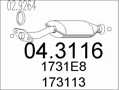 Catalytic Converter (04.3116)