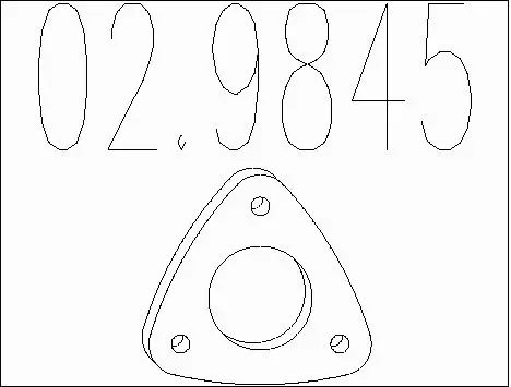 Gasket, exhaust pipe (02.9845)