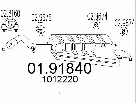 Rear Muffler (01.91840)