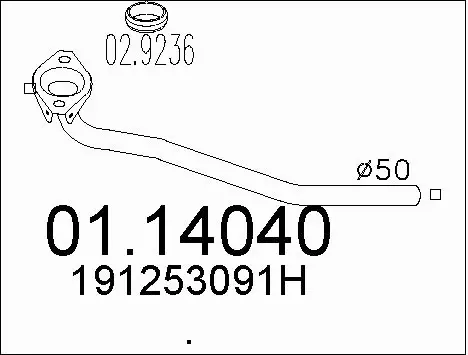 Exhaust Pipe (01.14040)