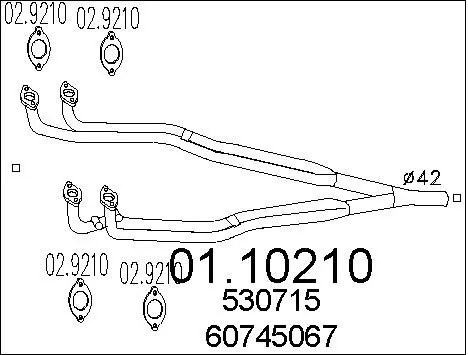 Exhaust Pipe (01.10210)