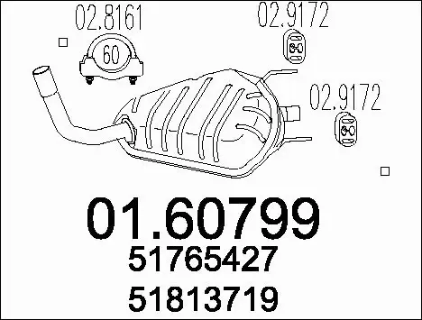 Rear Muffler (01.60799)