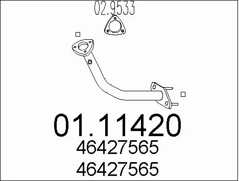 Exhaust Pipe (01.11420)