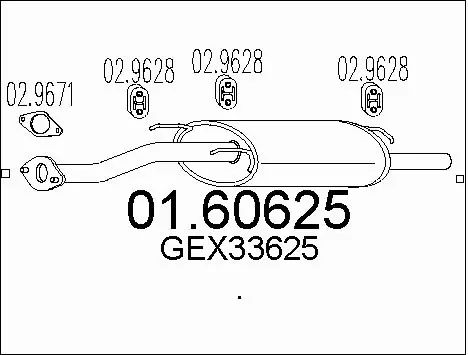 Rear Muffler (01.60625)