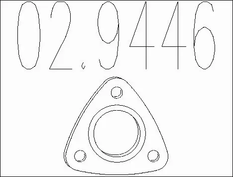 Gasket, exhaust pipe (02.9446)