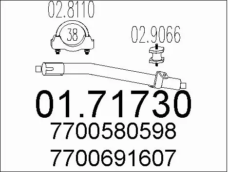 Exhaust Pipe (01.71730)