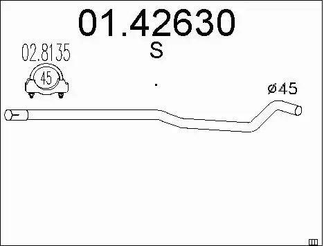 Exhaust Pipe (01.42630)