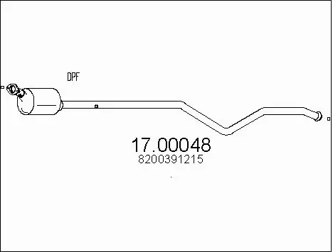 Soot/Particulate Filter, exhaust system (17.00048)