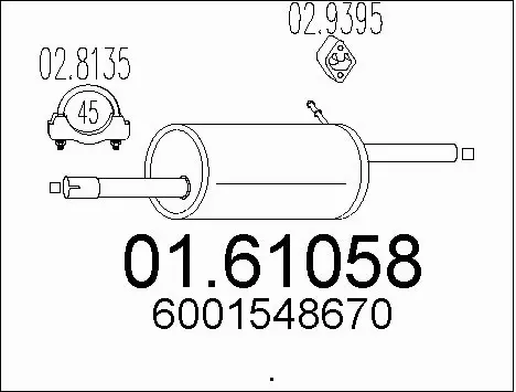 Rear Muffler (01.61058)