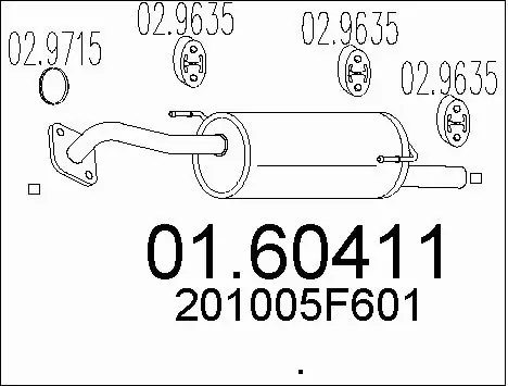 Rear Muffler (01.60411)