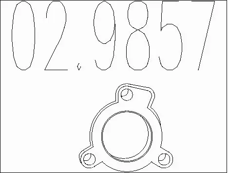 Gasket, exhaust pipe (02.9857)