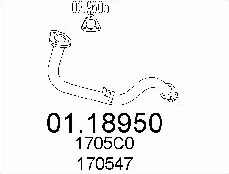 Exhaust Pipe (01.18950)