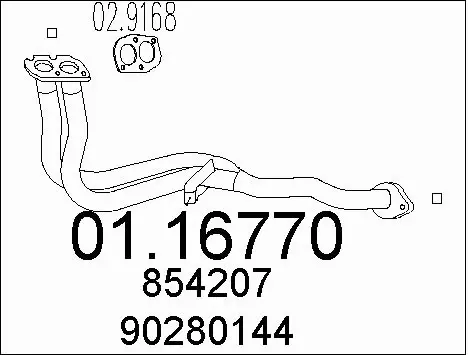 Exhaust Pipe (01.16770)