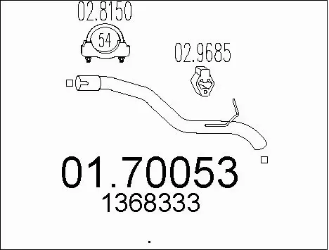 Exhaust Pipe (01.70053)